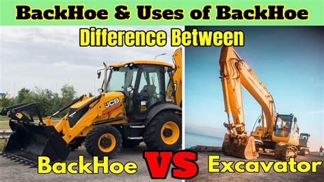 difference between trackhoe and backhoe